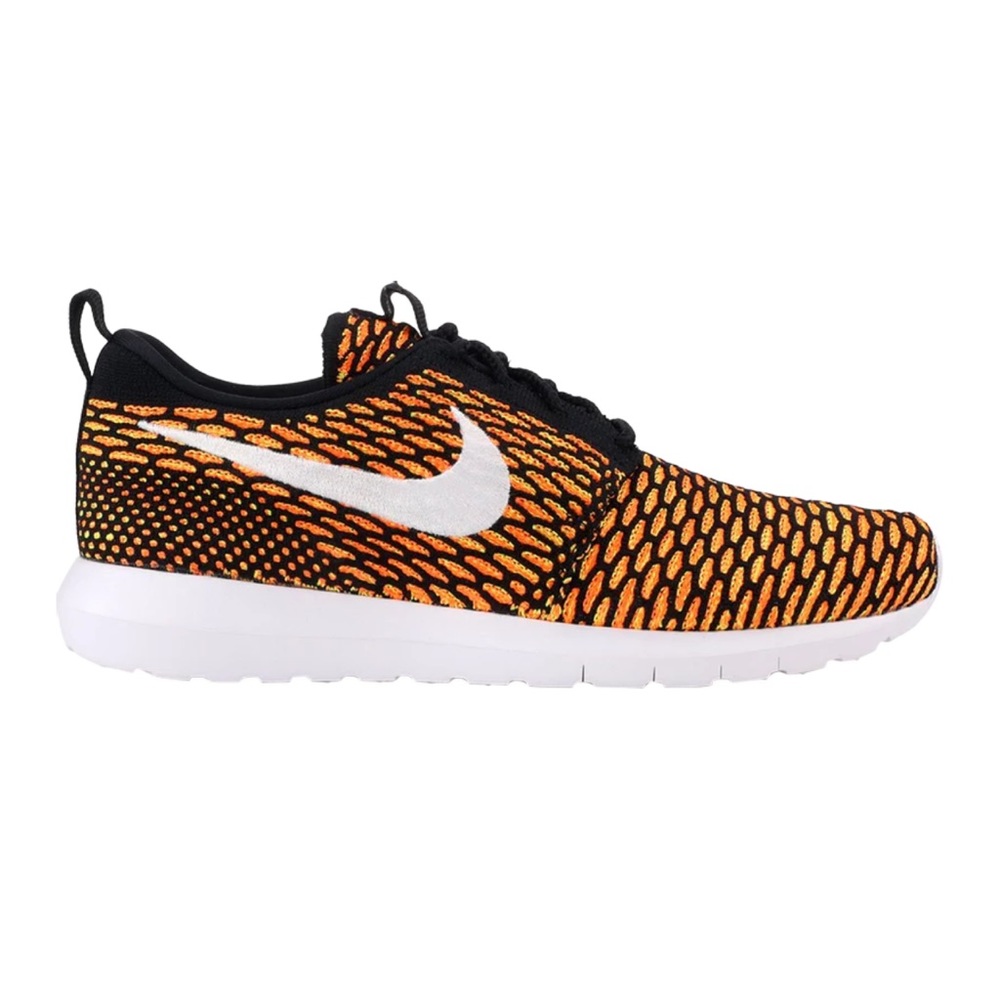 Nike Flyknit Roshe Orange and Black